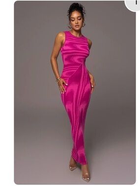 JLUXLABEL Pink chasing Maxi Dress